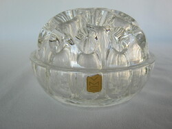 VMC Reims francia üveg virágrendező vagy levélnehezék asztali tolltartó