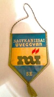 Now it's just history, Nagykanizsa glass factory and sports replacement team mini flag 17 x 11 cm