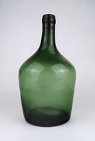 1X241 Antik fújtüveg boros vagy pálinkás üvegpalack, ballon 30 cm ~ 3L