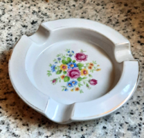 Régi, antik Zsolnay- rózsás mintás hamutál