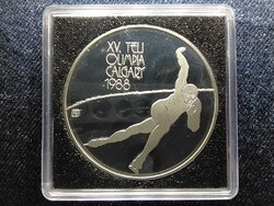 XV. Téli olimpia Calgary 1988 .900 ezüst 500 Forint 1986 BP PP