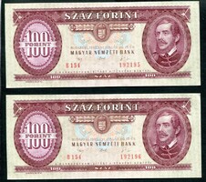1992 100 Forint sorszámkövető