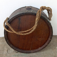 Antik vasalt fakulacs, csutora, vízhordó