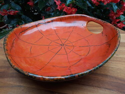 Retro Liszkay kerámia fali tál