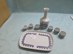 ZS5102 Alföldi italos kiöntő 6 kupica és kínáló tál