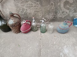 Régi üvegek ,demizsonok