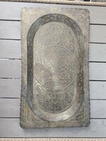 Gyönyörű hatalmas Keleti Perzsa réz kézi vésett vastag anyagból tàl kínáló . Videó!!