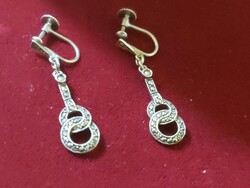 Antik ezüst fülklipsz/fülbevalo