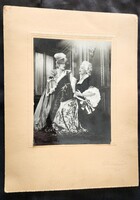 Cca. 1938 LÁZÁR MÁRIA CZARTORYSKI HERCEG CSALÁD + SOMOGYI NUSI BÉLDI GRÓFNŐ NAGY 39 CM FOTÓ