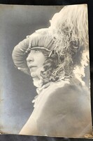 Cca. 1914 SOMOGYI NUSI BÉLDY GRÓFNŐ SYBILL KIRÁLY SZINHÁZ NAGY 34 CM FÉNYKÉP FOTÓ ABSZOLUT GYÜJTŐI