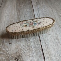 Pazar régi rézkeretes ruhakefe (14,3x4,7x3,8 cm)