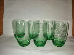 Retro Green Glass Cup - 6 pcs in one (fp)