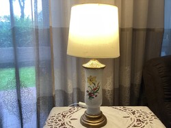 Jelzett Kardos Meisseni porcelán asztali lámpa 1860-as évekből!