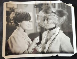 Cca. 1934 SOMOGYI NUSI BÉLDY GRÓFNŐ + ÁGAY IRÉN LILA AKÁC NAGY 29 CM FÉNYKÉP FOTÓ ABSZOLUT GYÜJTŐI