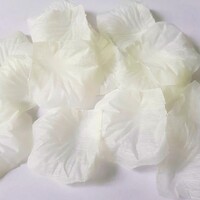 100db-os textil virágszirom, rózsaszirom, szirom csomagok EKRÜ színben