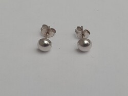 14K fehérarany női bedugós lencse fülbevaló