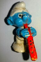 1980'S magyar trafikáru bazáráru HUPIKÉK TÖRPIKÉK - NÓTATA -  ritka festett gumi figura 6cm