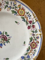 ANTIK BÉCSI ALT WIEN,1855-ÖS FESTETT PORCELÁN ALTWIEN, BIEDERMEIER TÁNYÉR, DÍSZTÁL 26 CM