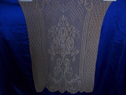 BÉZS színű ANTIK kézzel készített csipke FÜGGÖNY 140x100 cm