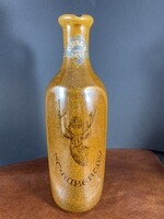 Gyönyörű állapotú Zsolnay Hubertusos palack