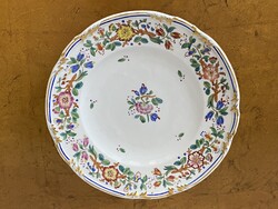 ANTIK BÉCSI ALT WIEN,1858-AS FESTETT PORCELÁN ALTWIEN, BIEDERMEIER TÁNYÉR, DÍSZTÁL 26 CM
