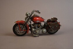 Retro red plate motorbike, American model