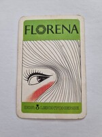 FLORENA DDR Leichtchemie 1987. évi német kártyanaptár - kozmetikai termékek