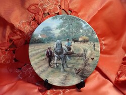 Bradex, porcelain decorative plate, based on a painting by Spencer Coleman
