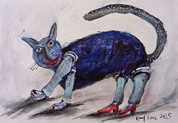 Für Emil: Pussycat - original graphic from 2025!