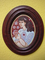 STEFÁNIAY EDIT tűzzománc portré. I.