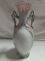 Royal DUX Bohemia cseh, füles porcelán váza - 20 cm