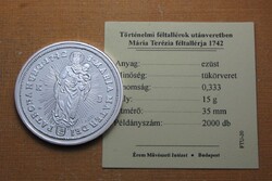 Mária Terézia 1742 KB féltallér - Történelmi féltallérok utánveretben
