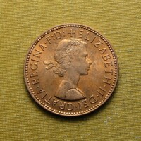 United Kingdom 1965 half penny - Queen Elizabeth II - sailing ship