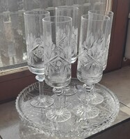 Kristály pezsgőspoharak