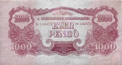 1000 pengő 1944 VH. Restaurált 2.