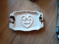 Vintage stílusú PurPur porcelán szappantartó