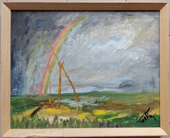Szignózott (Tóth Mihály) Kanászkút Vihar után