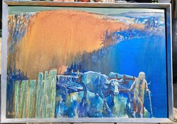 Szinte Gábor-Hajnal a .....(70×100cm)