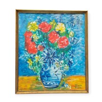 Frank Frigyes : Virágcsendélet 60x70cm