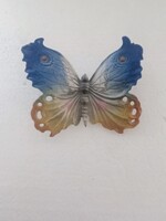 Antik ens gyönyörű kêzzel festett pillangó