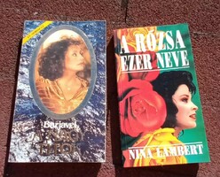 Romantikus regény - A RÓZSA EZER NEVE - Nina Lambert / A NAGY TITOK - Berjavel