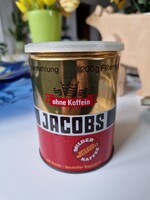 Kávés fémdoboz 1980-90-es évekből mérete 11cm magas, 8,5cm átmérőjű nagyon jó állapotban