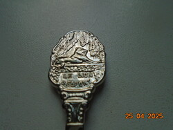 A Belforti oroszlán (Le lion de Belfort) vintage souvenir kiskanál