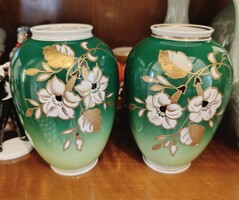 Wallendorfi vázapár, zöld wallendorfi vázák