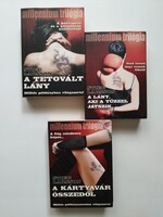 Könyv: Millenium trilógia I-III; A tetovált lány, A lány, aki a tűzzel játszik, A kártyavár összedől