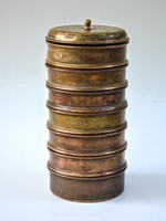 Régi vörösréz szitasorozat laboratóriumi, ipari használatra. Igazi ritkaság! szita szűrő