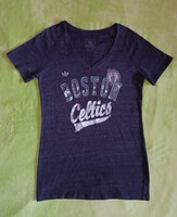 Női L-es vintage adidas Originals Boston Celtics NBA kosárlabda póló felső