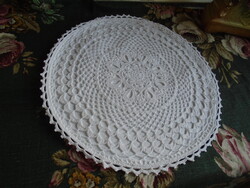 Párnahuzat, horgolt új  kerek   Átm.:  39 cm.