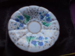 Bider kézzel festett porcelán teás csészealj