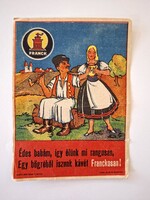 Régi reklámcédula Franck kávé
